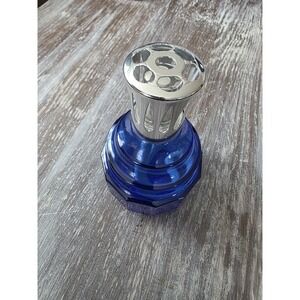 Vintage Lampe Berger Ondine Cobalt Blue Glass Fragrance Lamp NWT